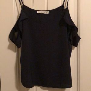 Abercrombie & Fitch Black Cold Shoulder Tank. M.